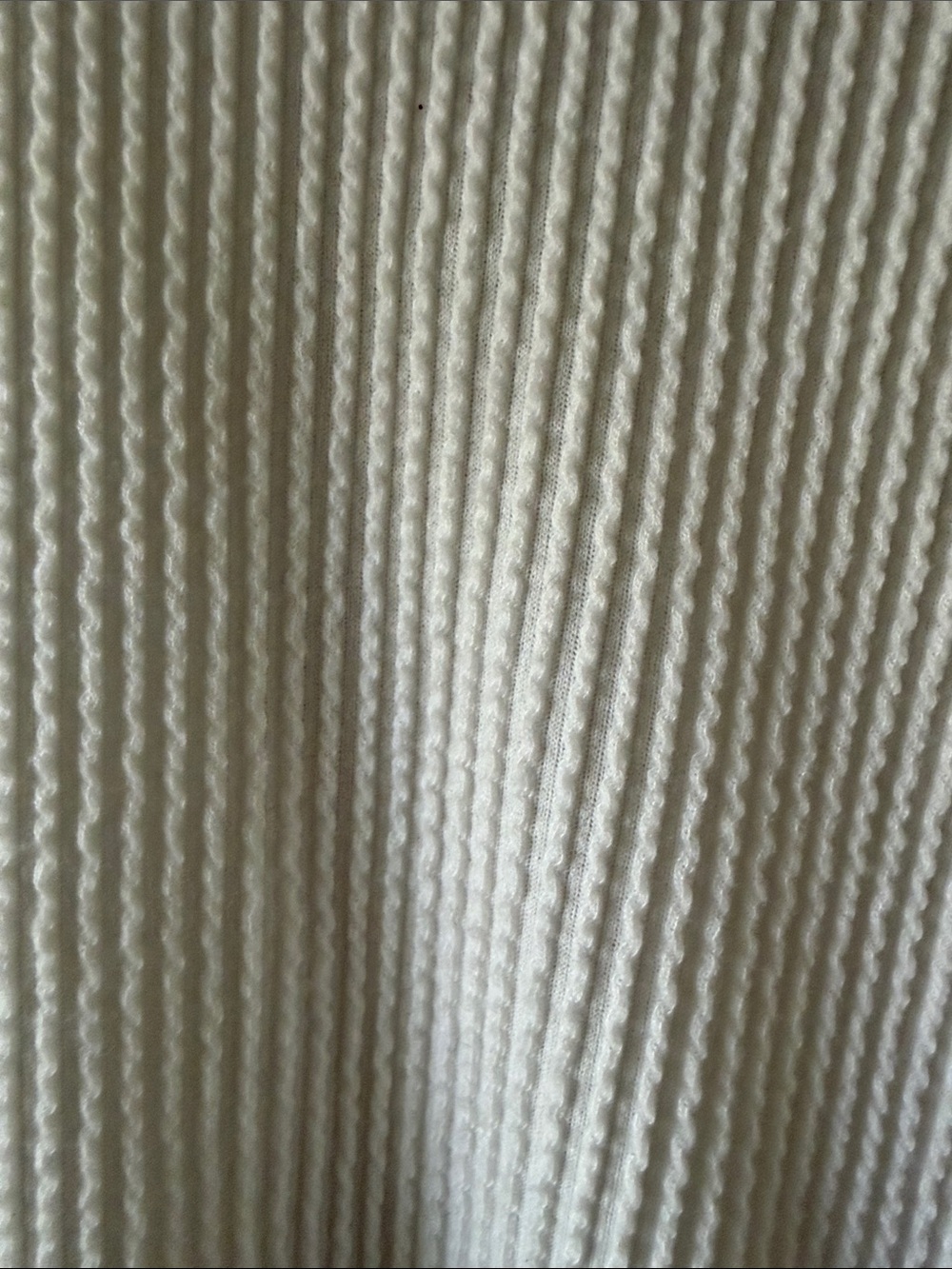 entro Ivory Ribbed Flutter Sleeve Top - Picture 3 of 7